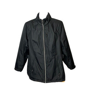 𝅺zeroxposur women’s ski jacket, black, 1X, no hat, good condition